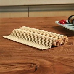 Sushi Bamboo Rolling Mats Onigiri Rice Tools Non-Stick DIY Sushi Mat Bamboo Japanese Kitchen Accessories