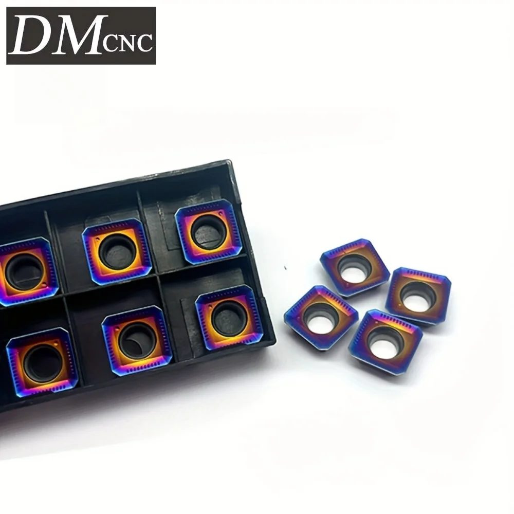 10PCS SEKT1204AFTN Nano Blue Carbide Inserts - High-Performance CNC Turning Tools for Metal Cutting