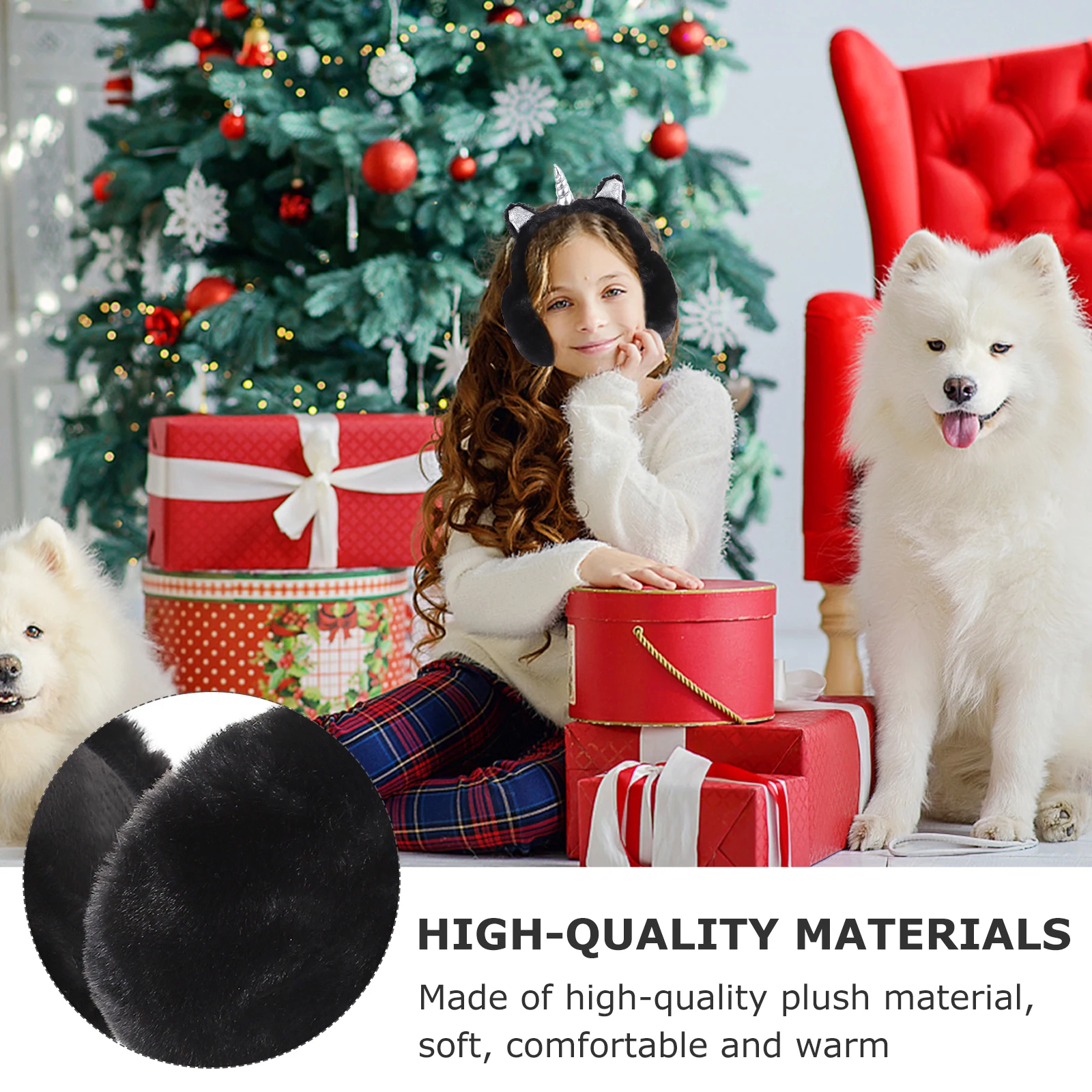 

Ear Muffs Covers Warmer Kids Christmas Gifts Cold-weather Earmuffs Winter Women Unicorn Non-slip Ear Warmers Protectors