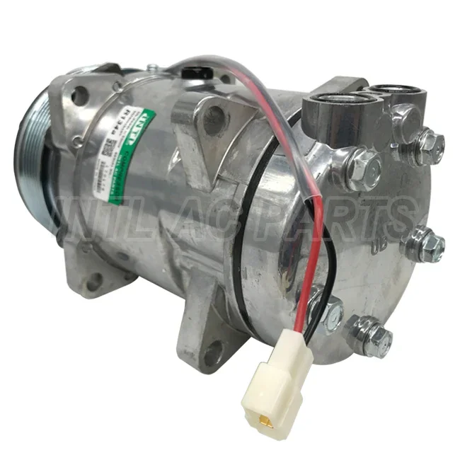 Sanden SD510 Auto Air Conditoner AC A/C Compressor For Ford New Holland 5640 Tractors F0NN19D629AA F0NN19D629AB