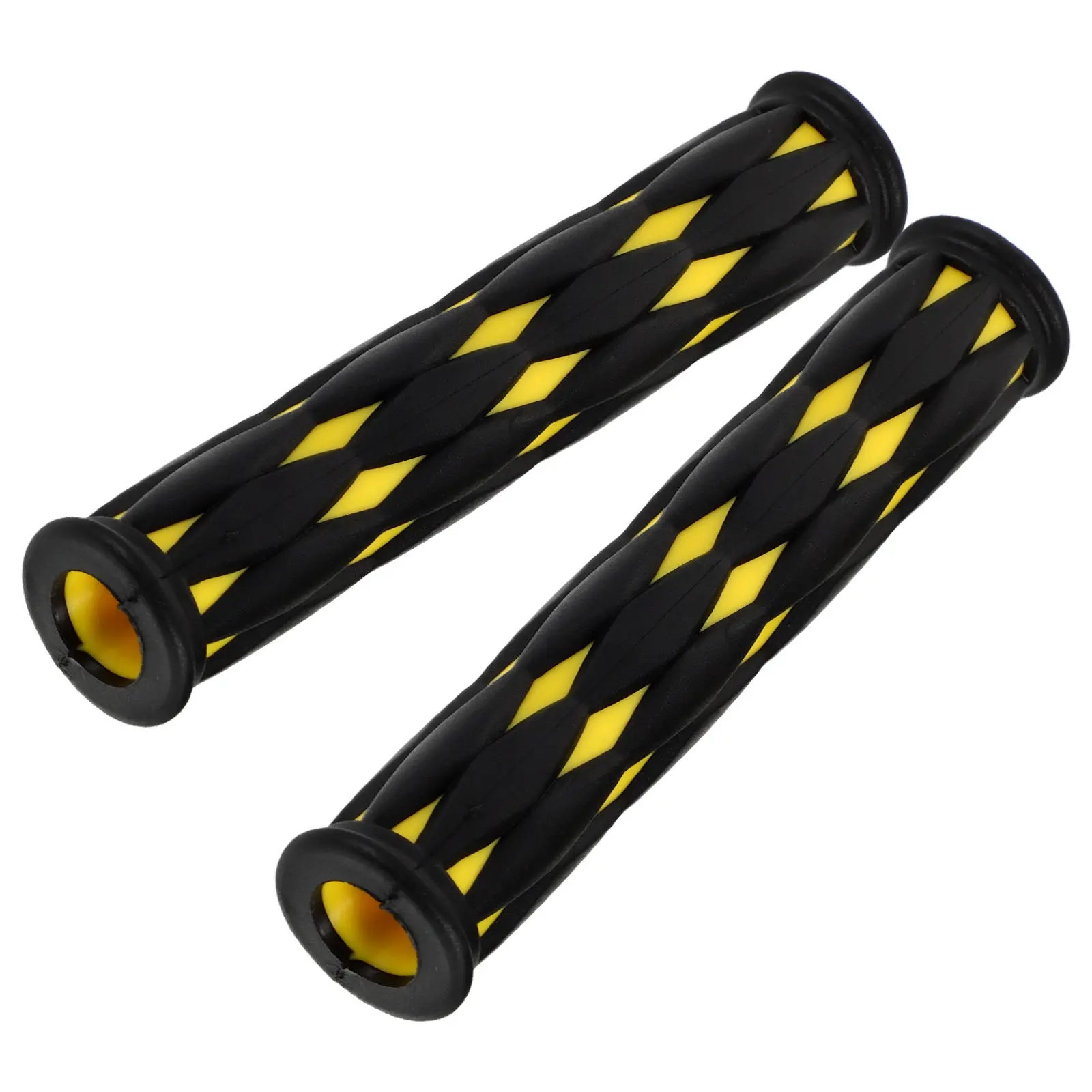 1Pair Universal Motorcycle Handlebar Grip Covers Rubber Anti-Slip Comfortable Long Ride Ergonomic Electric Bike Scooter