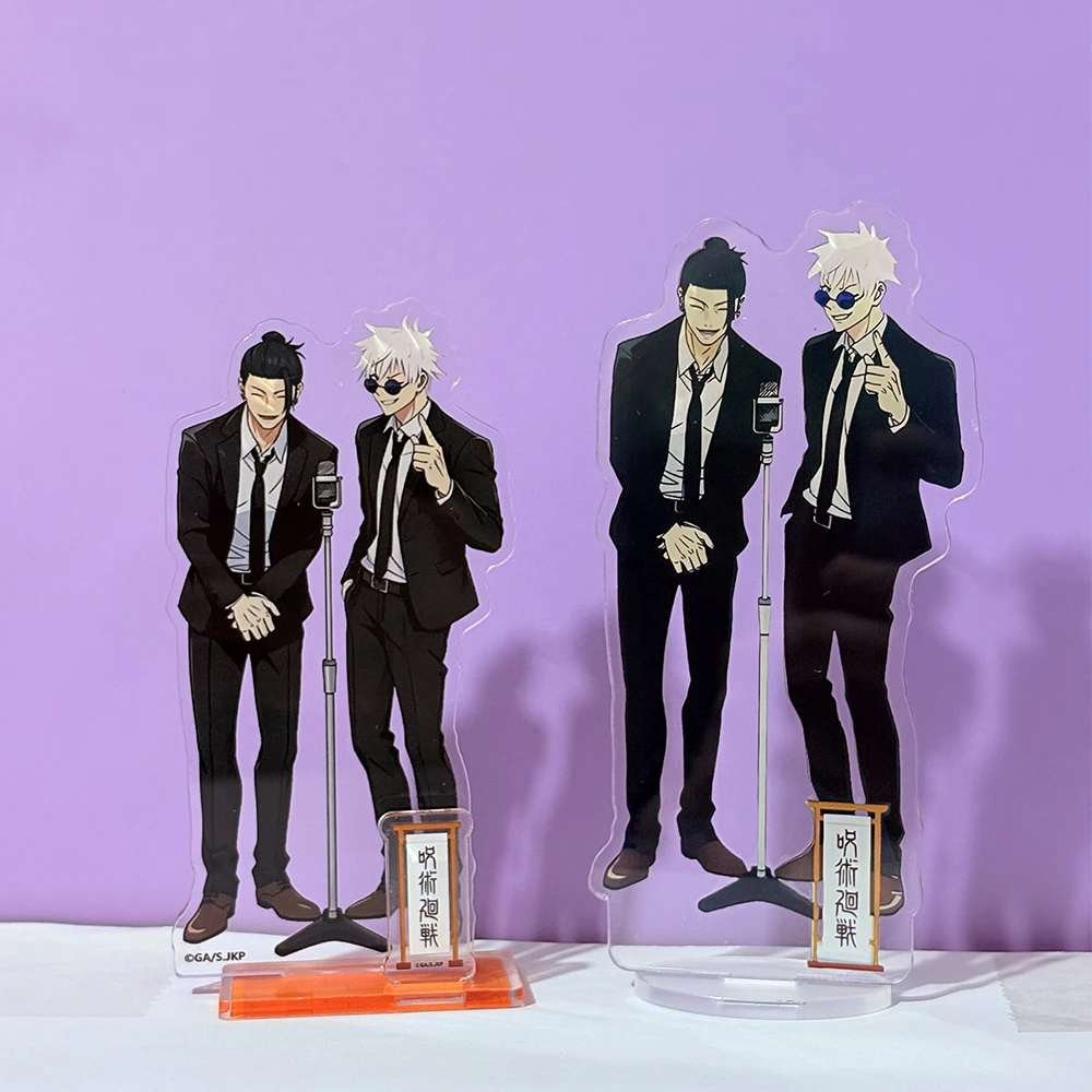 Anime Jujutsu Kaisen Gojo Satoru Geto Suguru Couple Acrylic Standee Cute Q-Version SatoSugu Stand Desktop Ornament Gifts For Fan