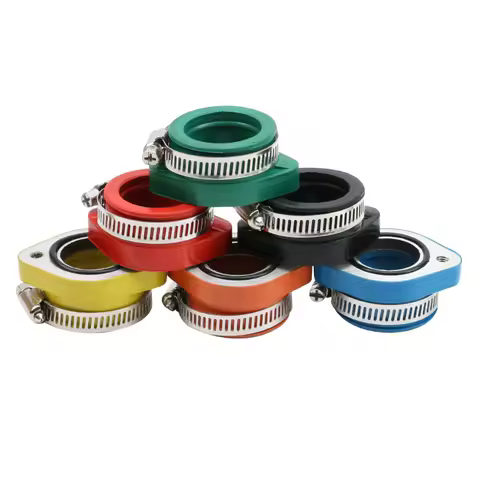 Alconstar- Rubber Motorcycle Carburetor Intake Manifold Flange Adapter Mikuni VM24 26 Koso Keihin PWK 21/24/26/28/30mm TM28