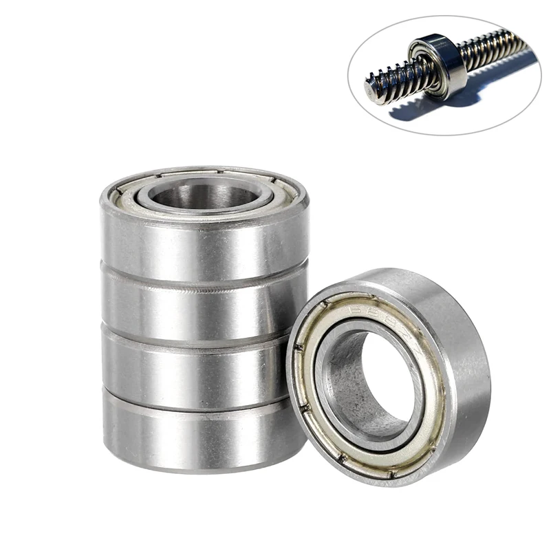 10Pcs 688ZZ Deep Groove Ball Bearings Bore 8mm Miniature Double Metal Seal Bearings for Skateboard Scooter 3D Printer Parts