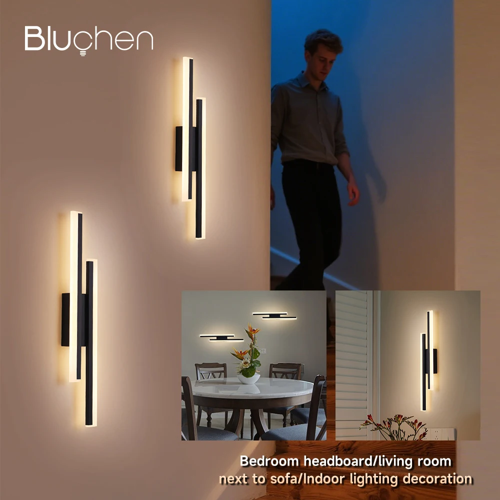 Wiederaufladbare Wandleuchten, kabellose Wandleuchte, batteriebetrieben, 4400 mAh, LED-Wandleuchte für die Dekoration des Hauskorridors, 50 cm