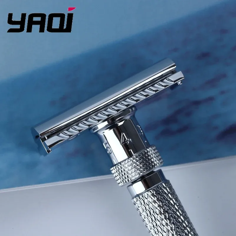 2026 Yaqi Men's Adjustable Safety Razor Final Cut Chrome Classic Wet Shaving Razor for Smooth Shave Limited-time sale view 4
