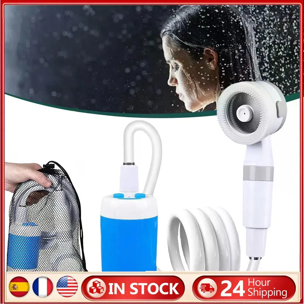 

Насос для душа для кемпинга, перезаряжаемый портативный насос для душа, уличная насадка для душа, распылитель для душа на открытом воздухе, ванна для домашних животных, автомойка