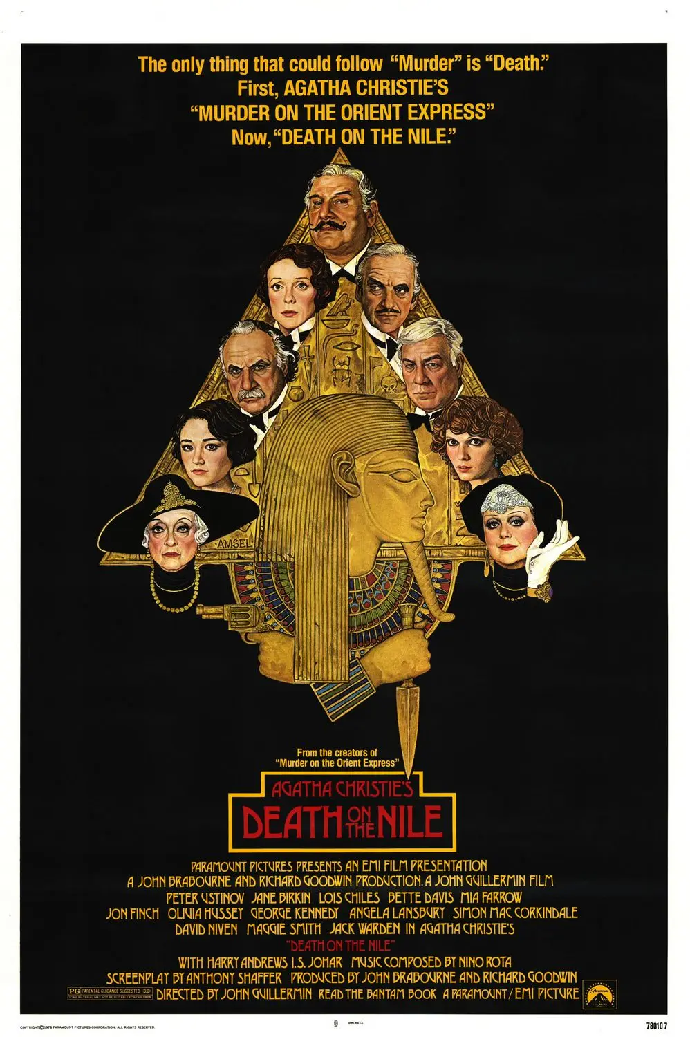 Hot Rare Movie Death on the Nile (1978) Art SILK POSTER Wall Art Home Decorative painting