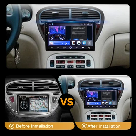 2 din for Peugeot 607 2002-2008 Android 13.0 6+128G Multimedia Player Car Radio Wireless Carplay Auto Original Car Menu