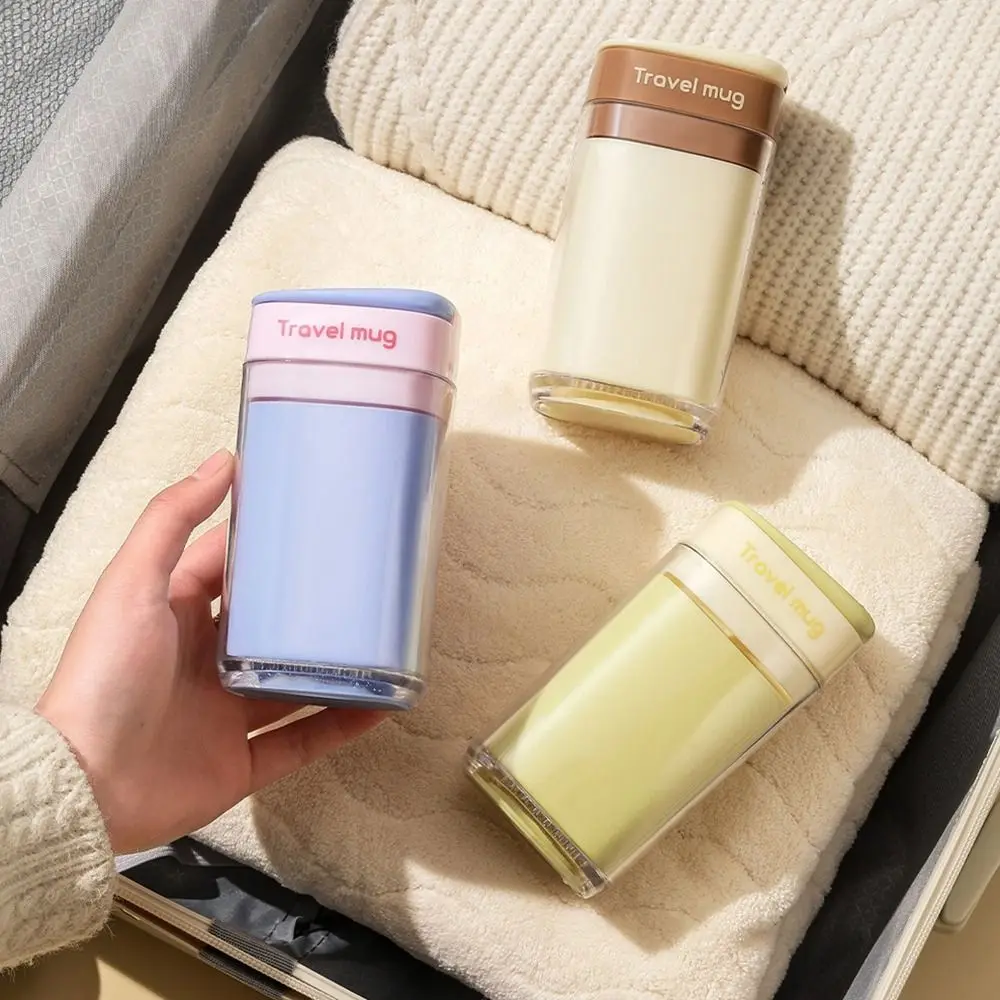 

Plastic Dopamine Travel Wash Cup Large Capacity Drainable Mouthwash Cup Lightweight with Folding Toothbrush Travel Water Cup
