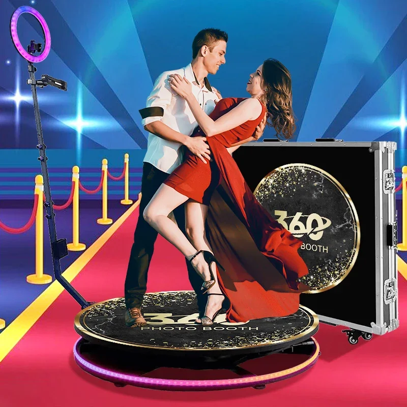 

Camera Spinner Automatic 360 Photo Booth 360 Rotating Machine For Picture Degree Selfie Shoot Store With Remote Control Wedding