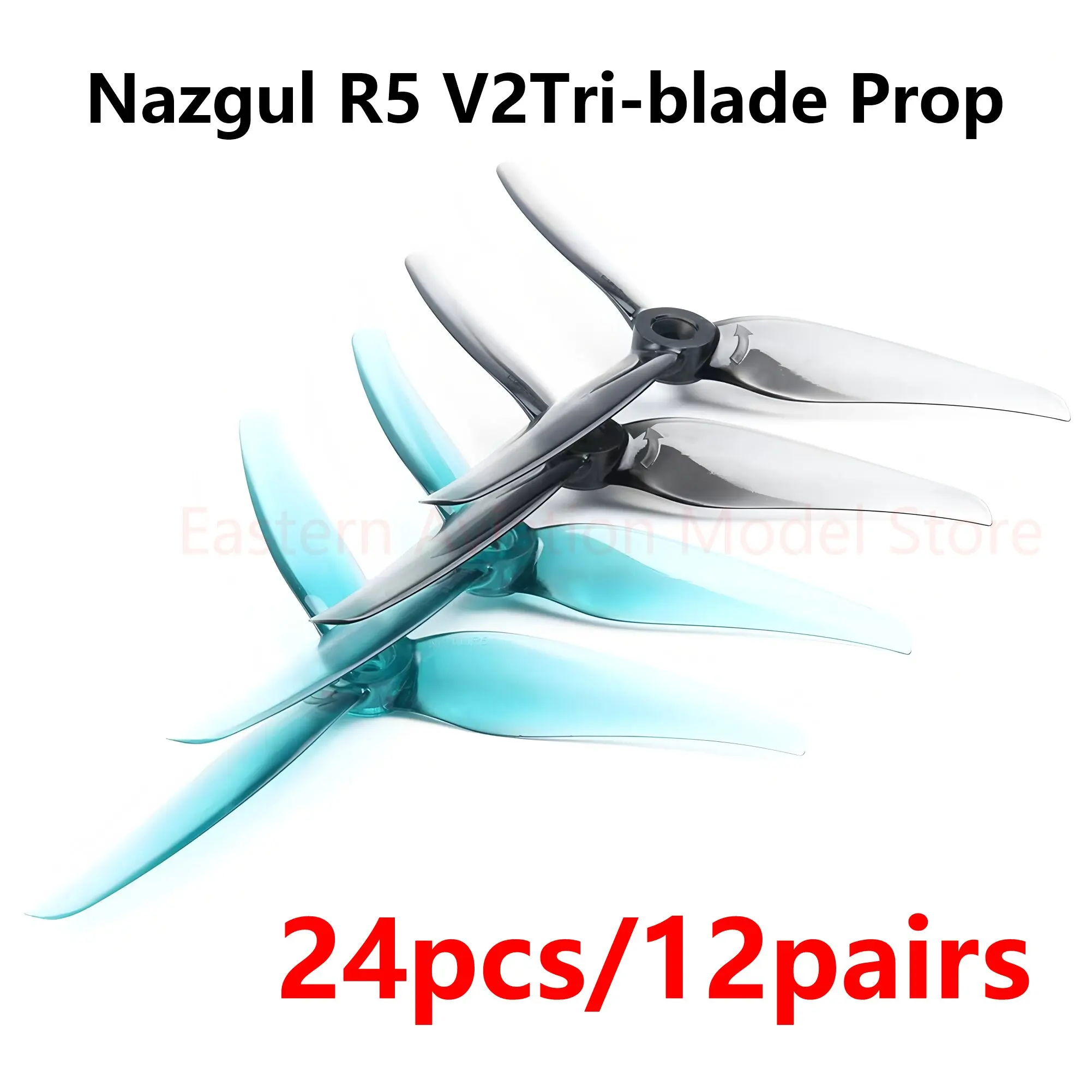 12PCS iFlight Nazgul R5 V2 5.1inch 3/3 Blade Tri-Blade Propeller Set for Mark 4 5inch FPV Drone Compatible with 2207/2306 Motors