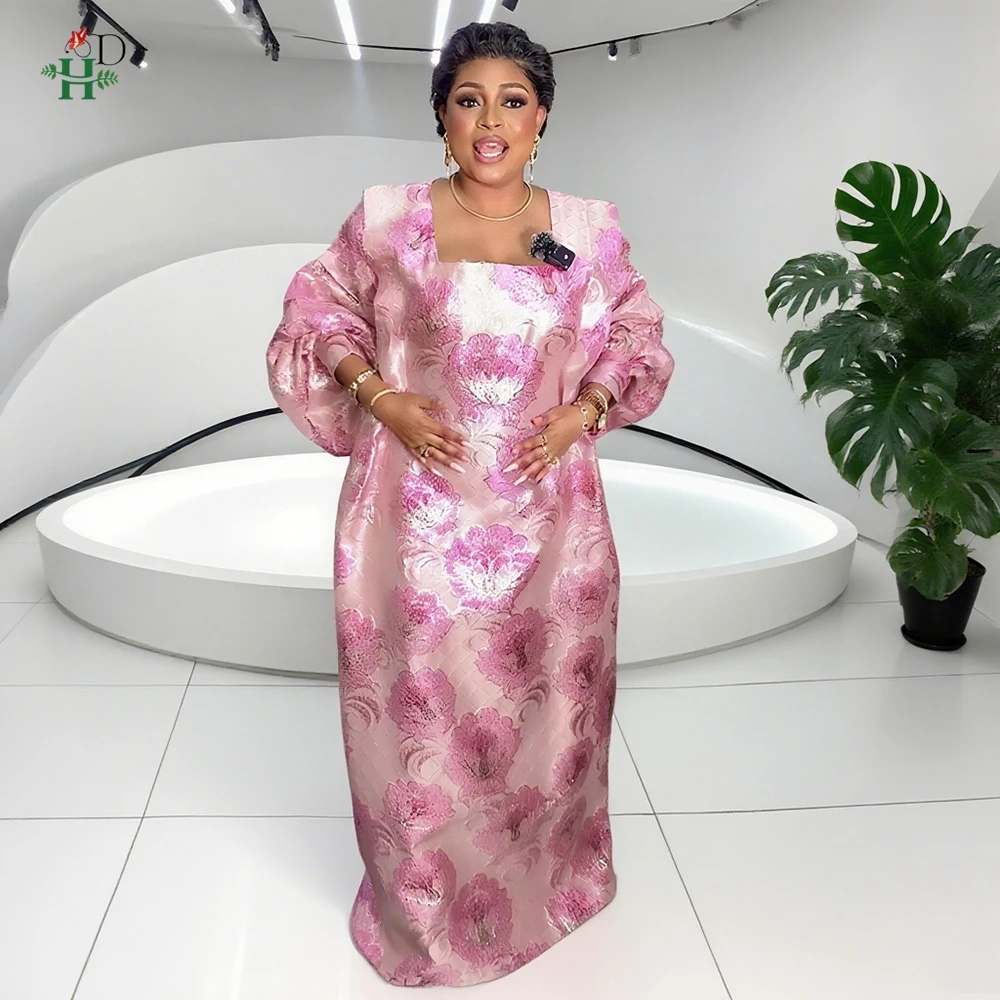 アフリカのドレス女性のためのオーバーサイズ伝統的なイスラム教徒カフタンドレスプラスサイズの高級紫色のローブ夏 BouBou Djellaba 服