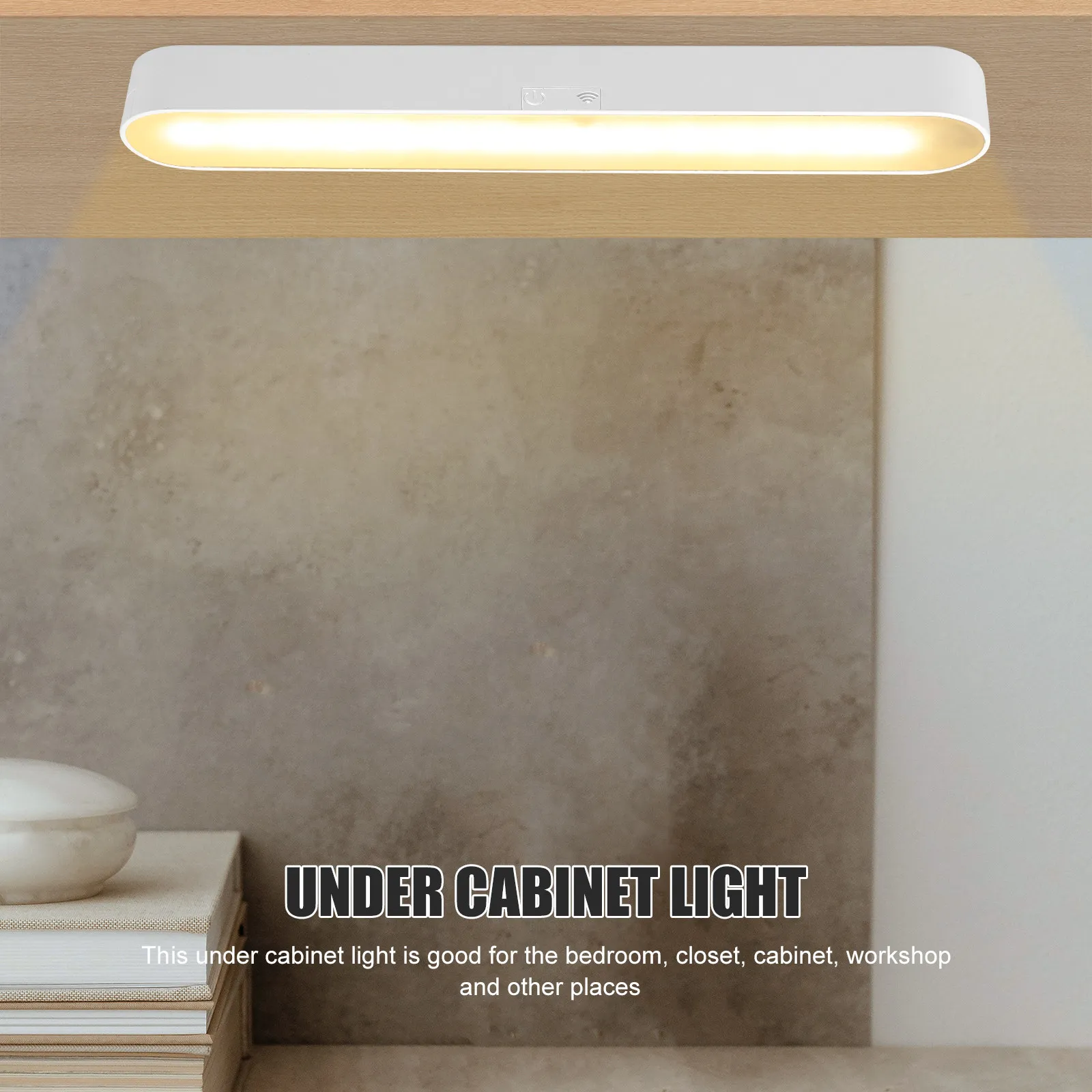 

Набор из 1 шт. перезаряжаемых сенсорных светильников под шкаф, компактный, с магнитным креплением, для использования внутри помещений, для гардероба, ночник, с USB-зарядкой, регулируемый