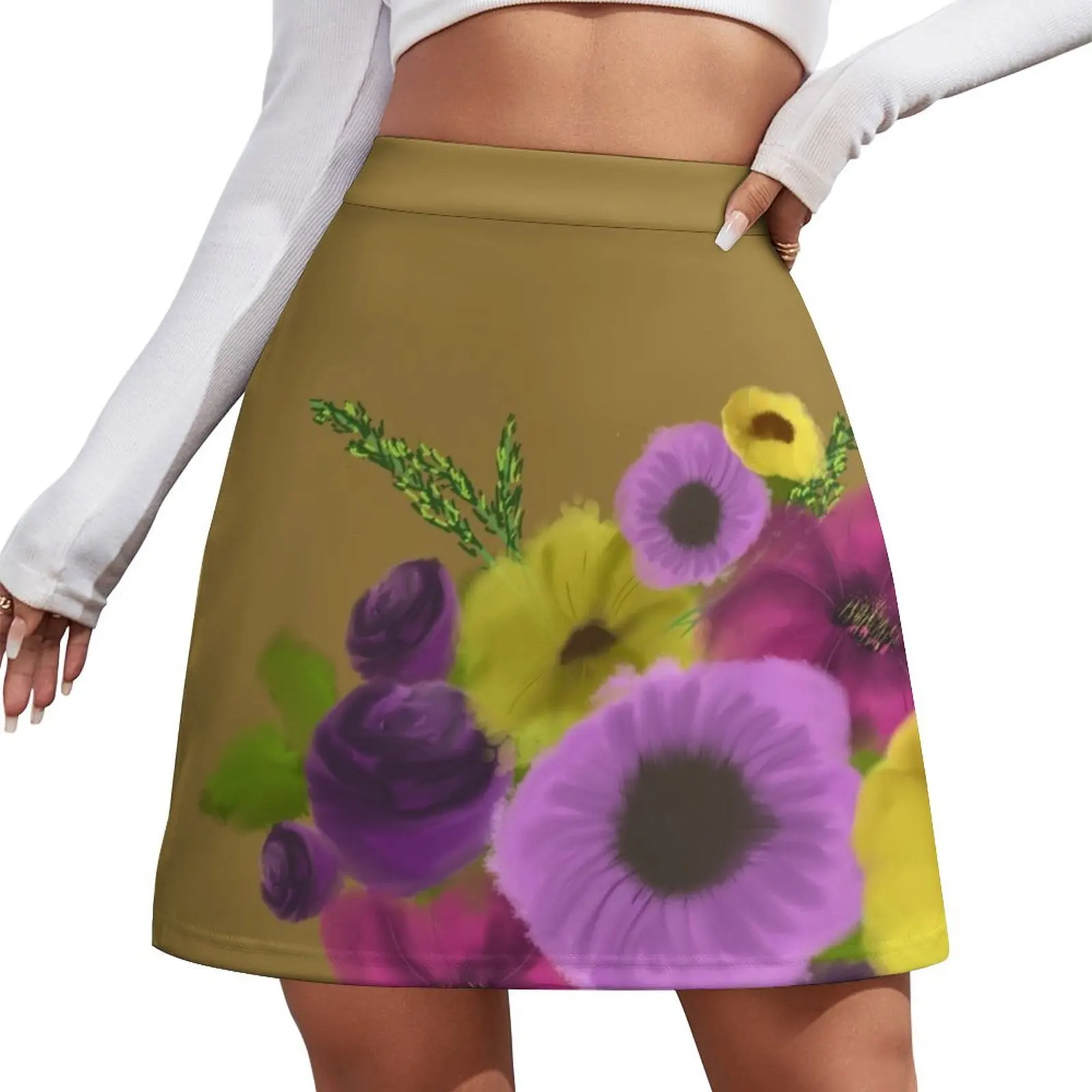 

Bunch of Florals Mini Skirt Women's skirts women's clothing korea stylish Mini Skirt