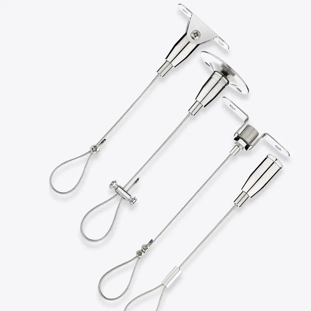 حبل سلكي جديد من الفولاذ المقاوم للصدأ قابل للتعديل مع سلك تعليق للإضاءة قابل للسحب #5