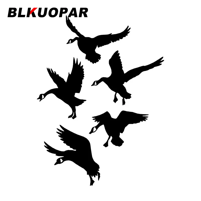 

BLKUOPAR гуси посадка гусь автомобильные наклейки животные милые наклейки креативная графика водостойкий кондиционер лобовое стекло стиль