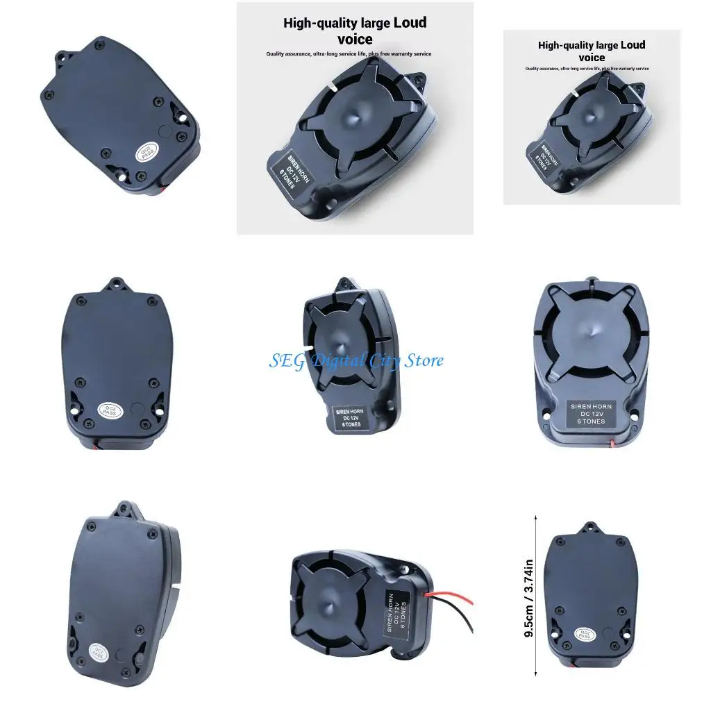 

U75B 12V High Decibel Not Theft Alarm 110dB Output ABS Metal Housing Easy Mount Design Suitable for Car Motorcycles