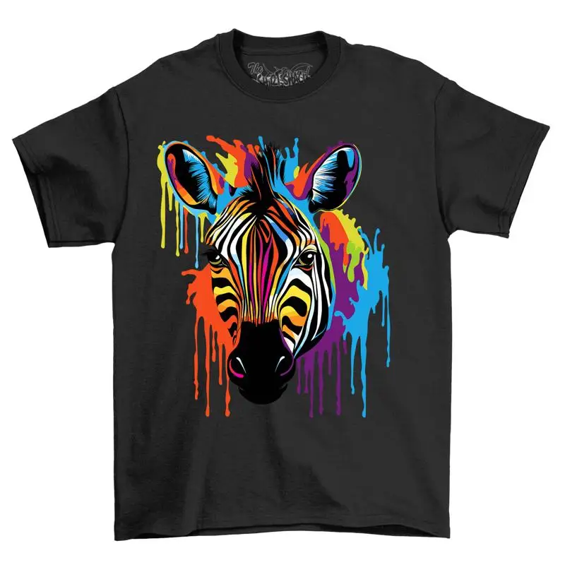 Zebra Paint Drip Design t shirt Unleash your wild side Funny