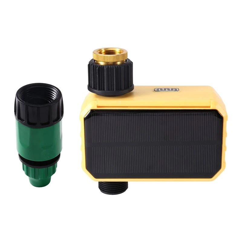 Y50A-Solar Powered Wifi Smart Sprinkler Timer Rechargeable Water Timer With Rain Delay Manual& Automatic For Garden Hose