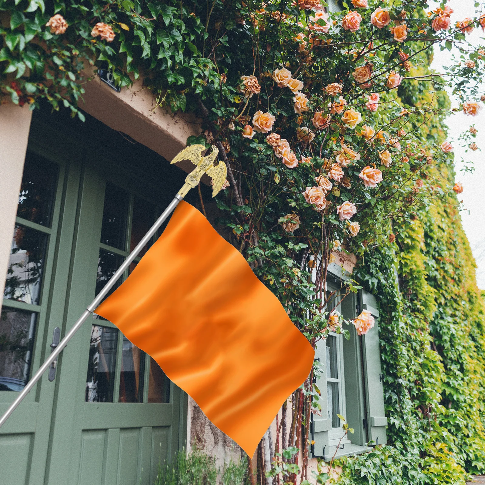 

Garden Flagpole Decorative Head Top Outdoor Plastic Flagpoles Eagle Topper Decorations