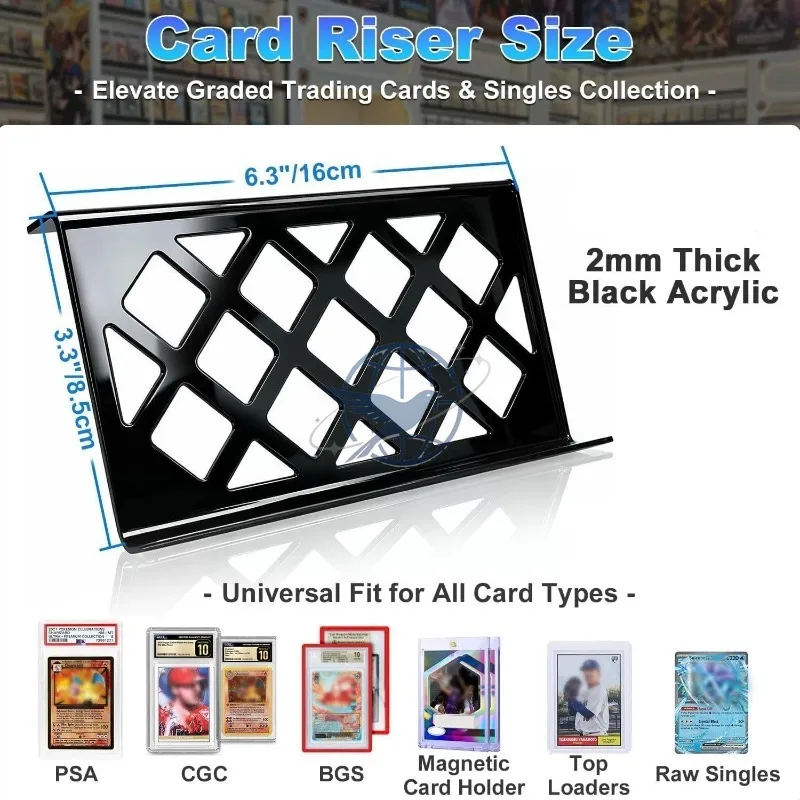 Trading Card Risers for Display Case