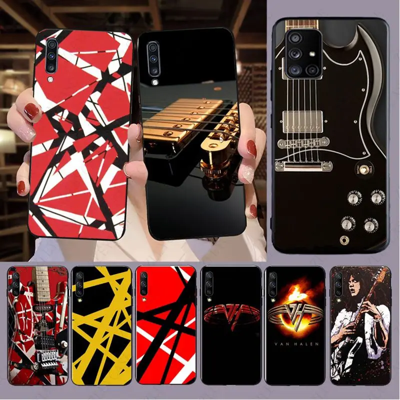 Eddie Van Halen Graphic Guitar Cover For samsung Galaxy A12 A22 A32 A53 A72 A52S A30s A21S A13 A50 A51 A20E A11 A40 A71 A70 case