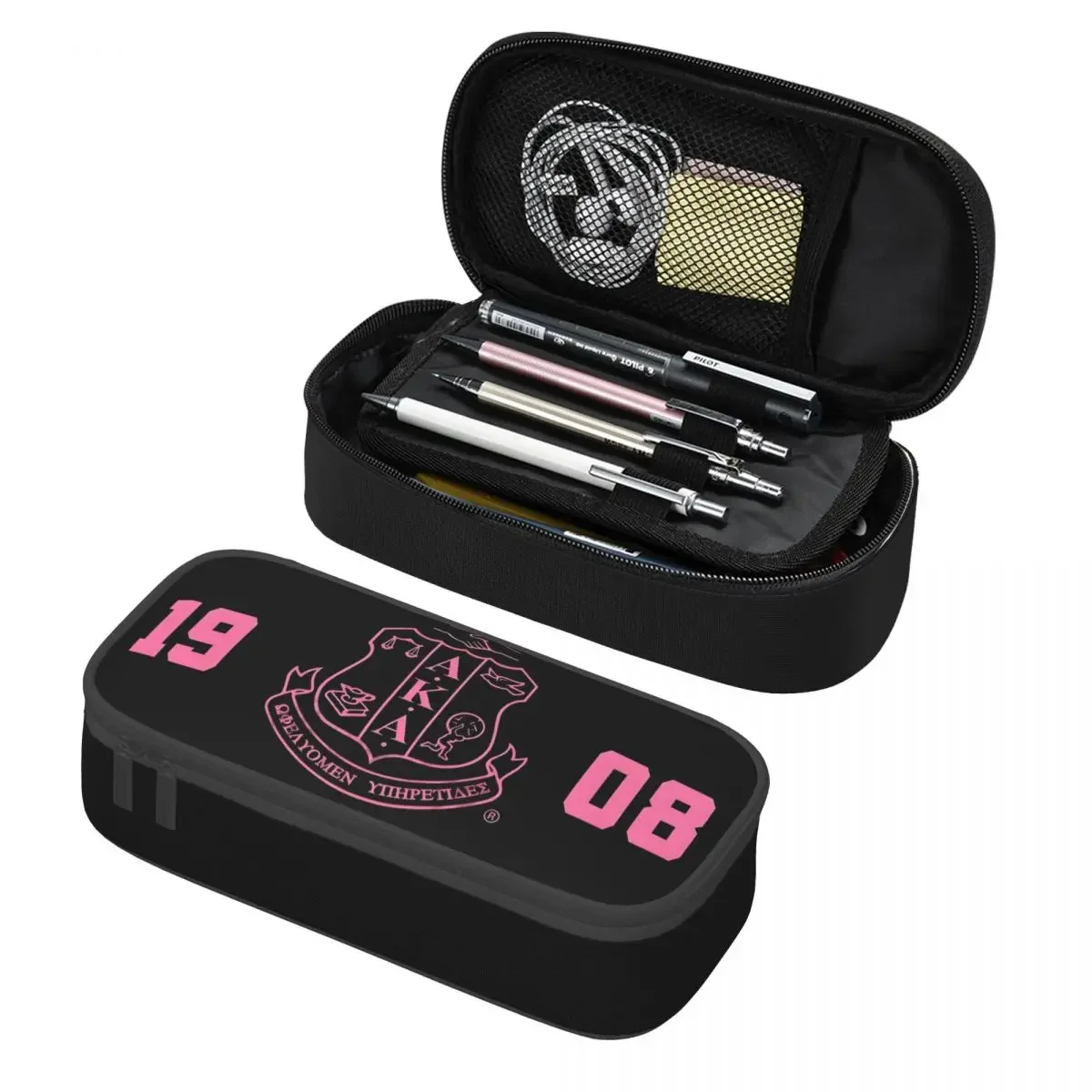 

Custom AKA The First Historically African Sorority School Pencil Cases Boys Gilrs Big Capacity Pencil Box Students Stationery