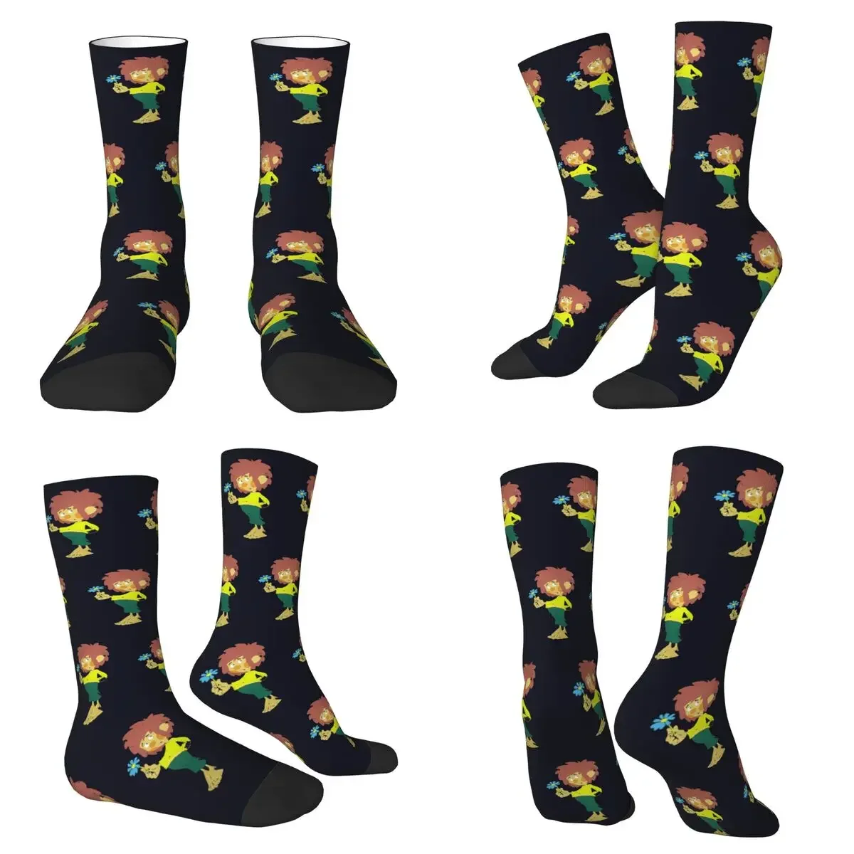 

Pumuckl Blume - Figur 1983 Socks Harajuku Super Soft Stockings All Season Long Socks for Man Woman Valentine's Day Gifts