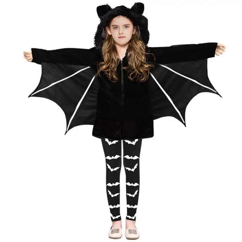 loween Mantello da pipistrello per bambini Costume tradizionale cinese da festival Ali incluse autentica produzione cinese