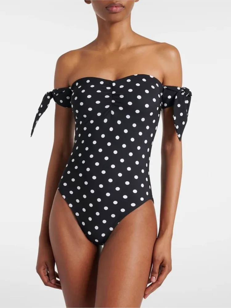 Bikini Bodysuit Swimwear Women With Skirt Bathing Suit Summer New Ruffle Splice Print Beachwear Holiday Bikini Cover Ups Outfits