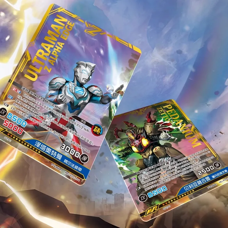 KAYOU Ultraman Card Hero Duel Annual Edition – KR Full-Star Battle Card Pack, offizielle Spielzeug-Sammelkarten, Weihnachtsgeschenke