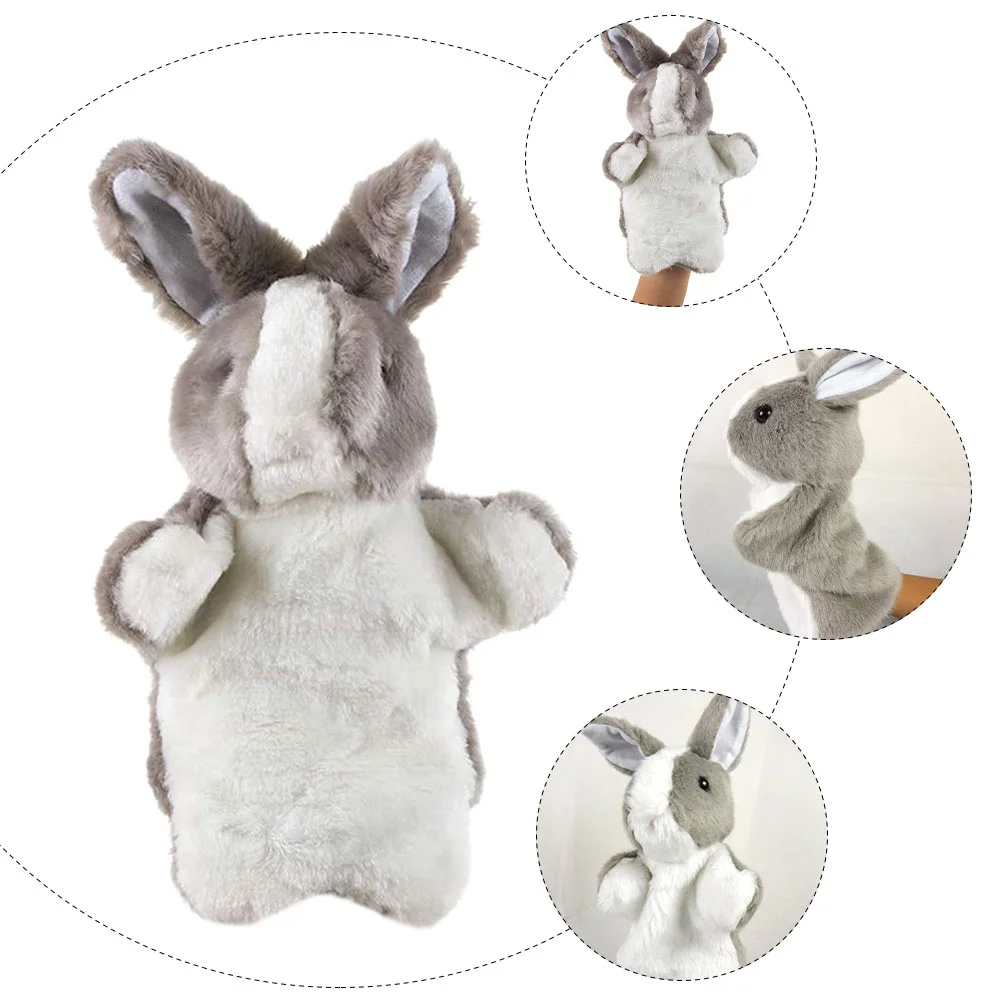 Plush Toy Baby Hand Puppets Storytelling Cartoon Gloves Rabbit Stuffed Animal