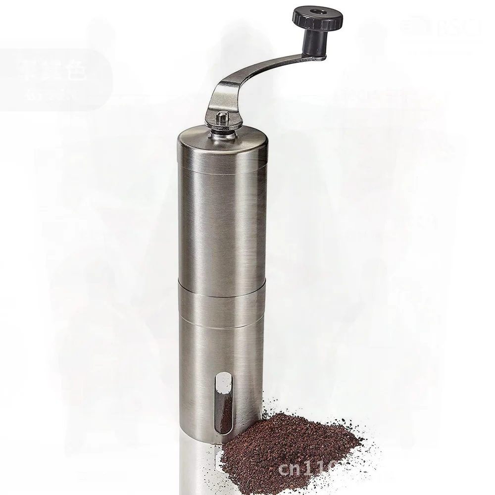 

Портативная ручная кофемолка из нержавеющей стали, мельница для зерен, ручная кофемашина OEM, настраиваемый японский стиль