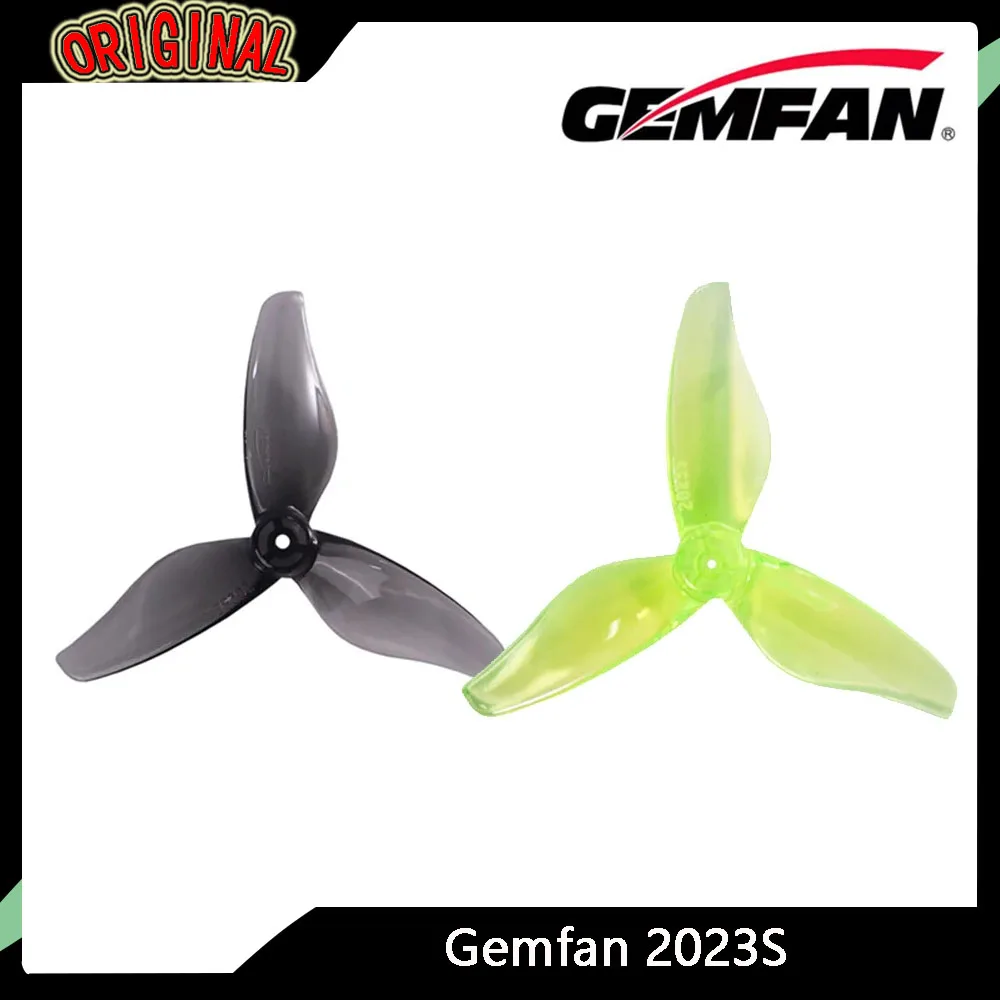 

4 пары 3-лопастных опор Gemfan 2023S — отверстие 1,5 мм, точный и легкий для FPV 2-дюймового микродрона, подходит для двигателя 1105 5500KV