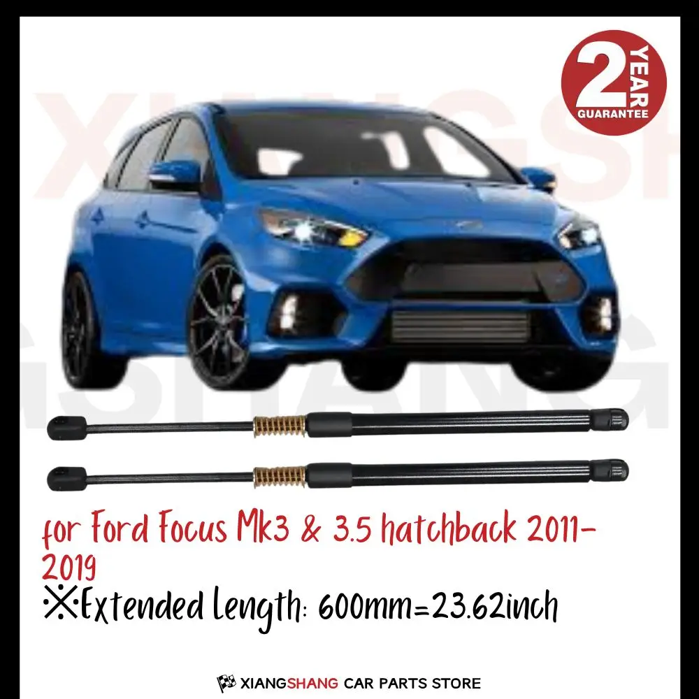 2 шт. задний демпфер задней двери для Ford Focus Mk3 и 3,5 хэтчбек 2011-2019 с пружинными газовыми стойками багажника, подъемная опора