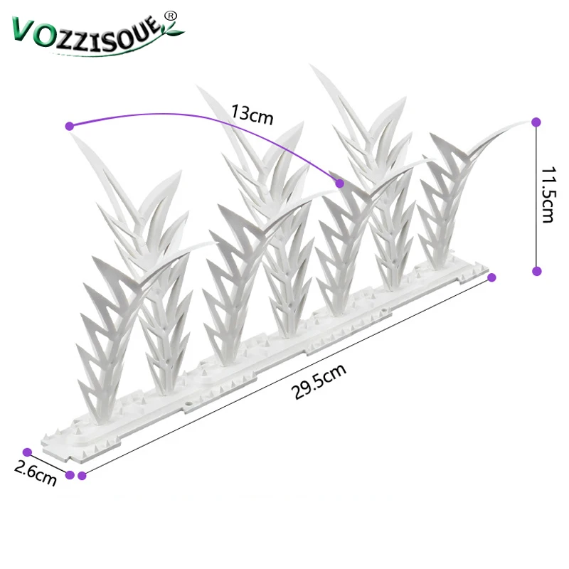 2024 plastikowe kolce odstraszające gołębi na zewnątrz ogrodnictwo dekoracyjne ogrodzenie dach antypoślizgowy przeciw kotom