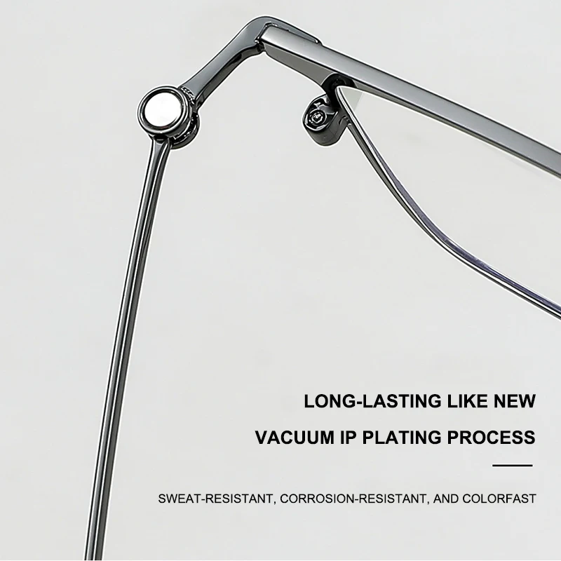 Armação de óculos quadrada ultraleve estilo japonês, 12g, casual, negócios, retrô, armação de titânio, clássico, design sem parafusos