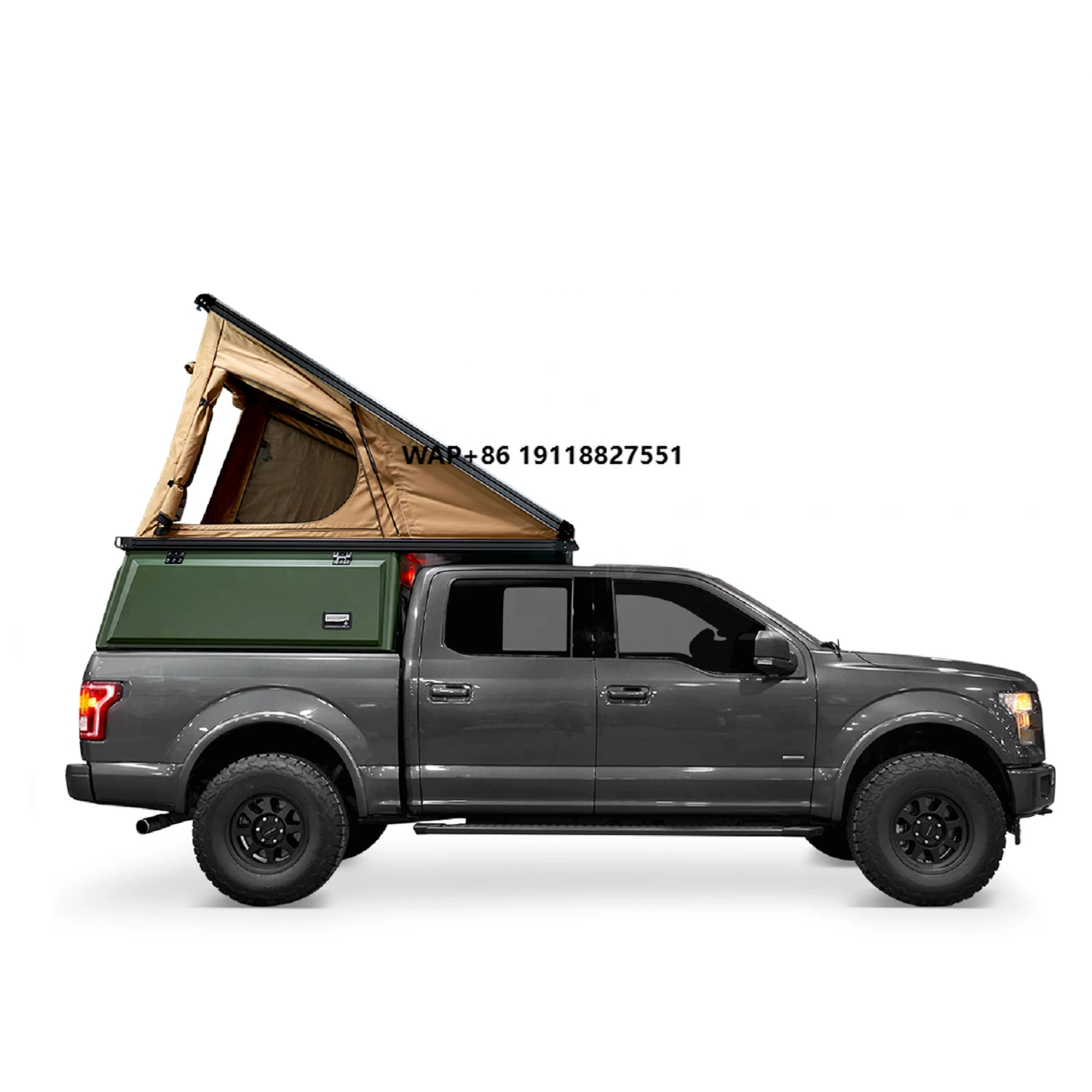Camping Waterproof Triangular Tent Box Rooftop Aluminum Hard Shell Car Roof Top Tent With Roof Rack