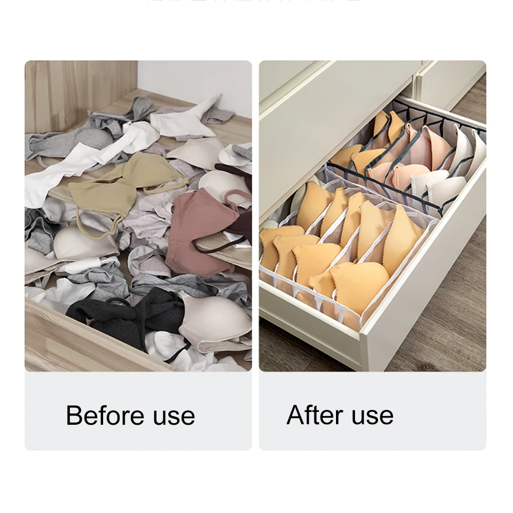 1pc Underwear Bra Organizer Storage Box Panties Socks Storage Boxes Wardrobe Clothes Organizer Drawers Separator Boxes