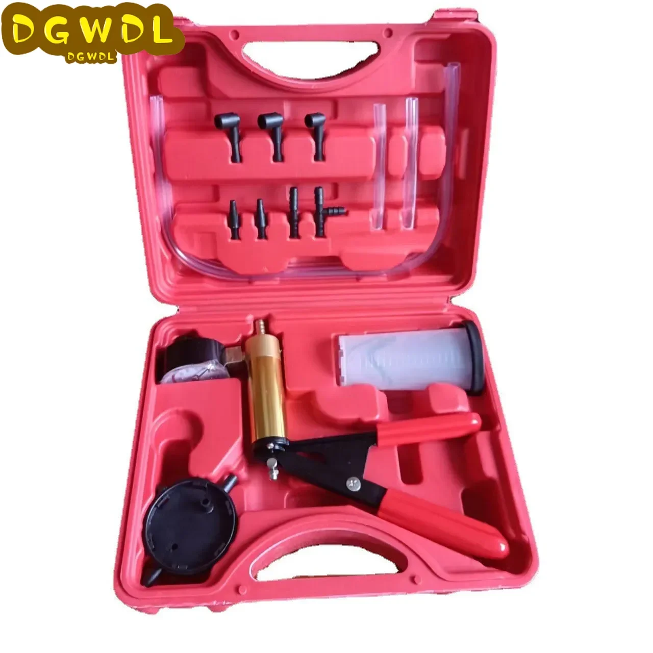 Manual Brake Bleeder Vacuum Pump Kit Vacuum Pistol Pump Tester Tools Car Brake Bleeding Pumping Vacuum Pressure Gauge