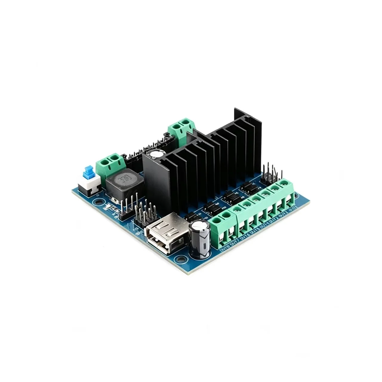 Original genuine L298N motor drive module, four way motor drive intelligent car drive motor module