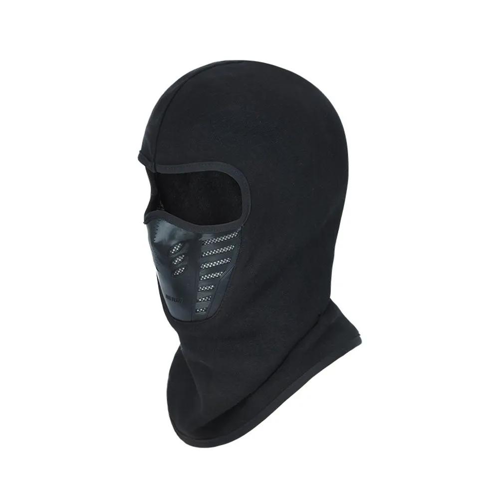 

Лыжная шапка-балаклава с защитой для лица и шеи, ветрозащитная, дышащая, из флиса, термомаска для мужчин и женщин, для катания на лыжах, велоспорта, альпинизма, черная