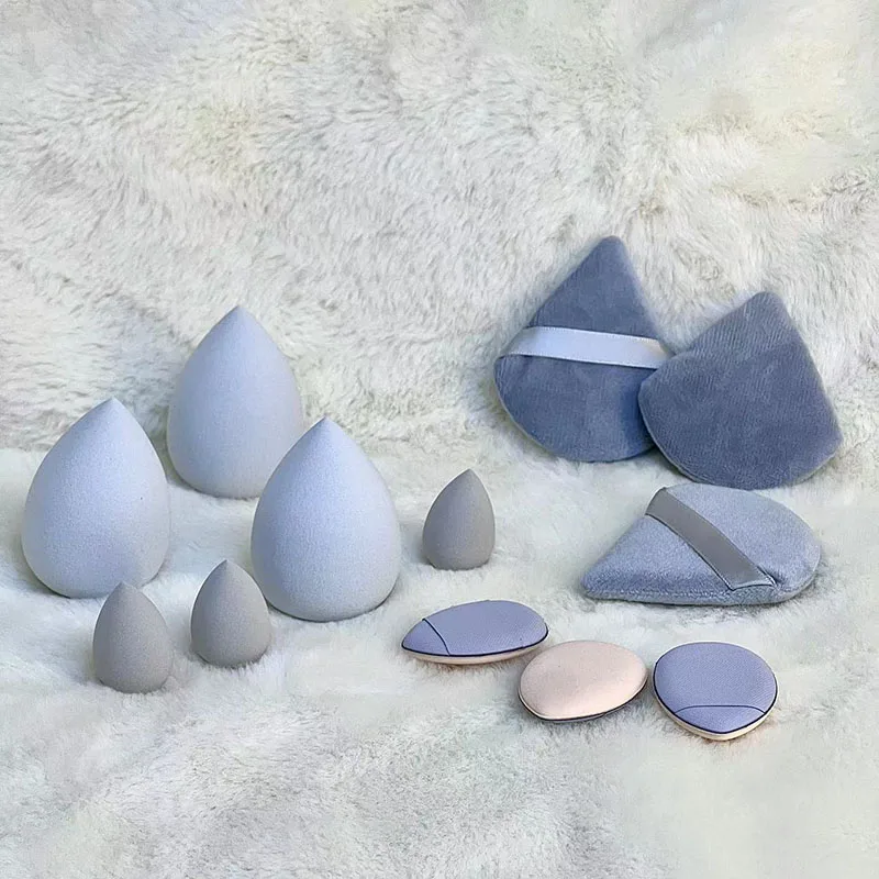 12 teile/satz Trocken Nass Make-Up Schwamm Mini Kissen Lose Pulver Puffs Weiche Foundation Schwamm Schönheit Ei Für Anfänger Make-Up-Tools