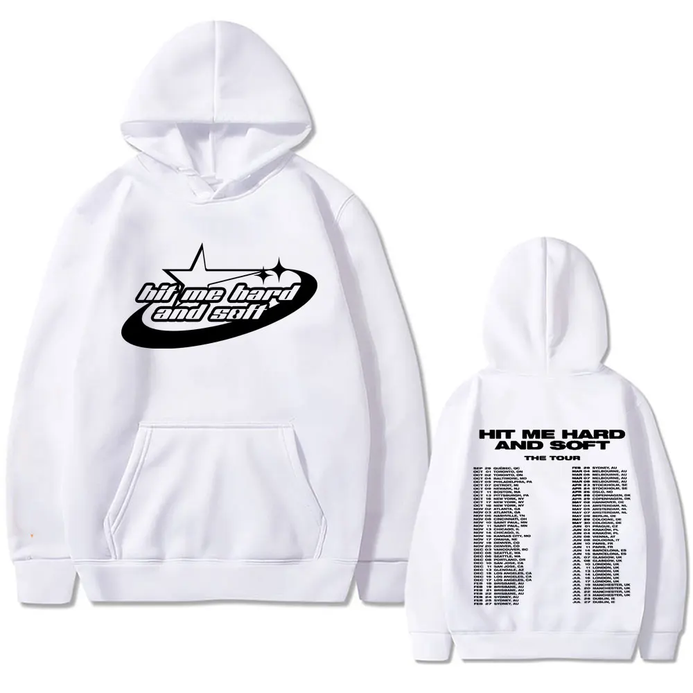 Limited Edition Hit Me Hard and Soft Tour 2024 Hoodie Men Women Hip Hop Fashion Pullover Male Casual Oversized Streetwear Hoody