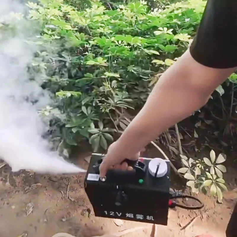 Portable 12V Smoke Sprayer, Built‑in Battery Integrated Smoke Machine for Car & Outdoor Camera Testing