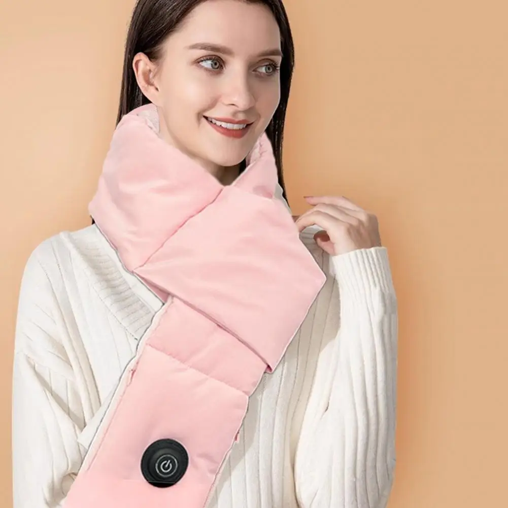 Winter Heating Scarf USB Rechargeable Neck Heating Pad Wireless Heating Neck Wrap Unisex Electric Scarf Neck Heat Therapy Wrap