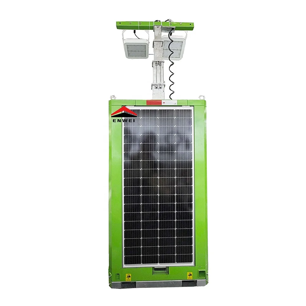 High Efficiency Lighting Solar Powered Led Floodlight Cuboid For Port Lighting