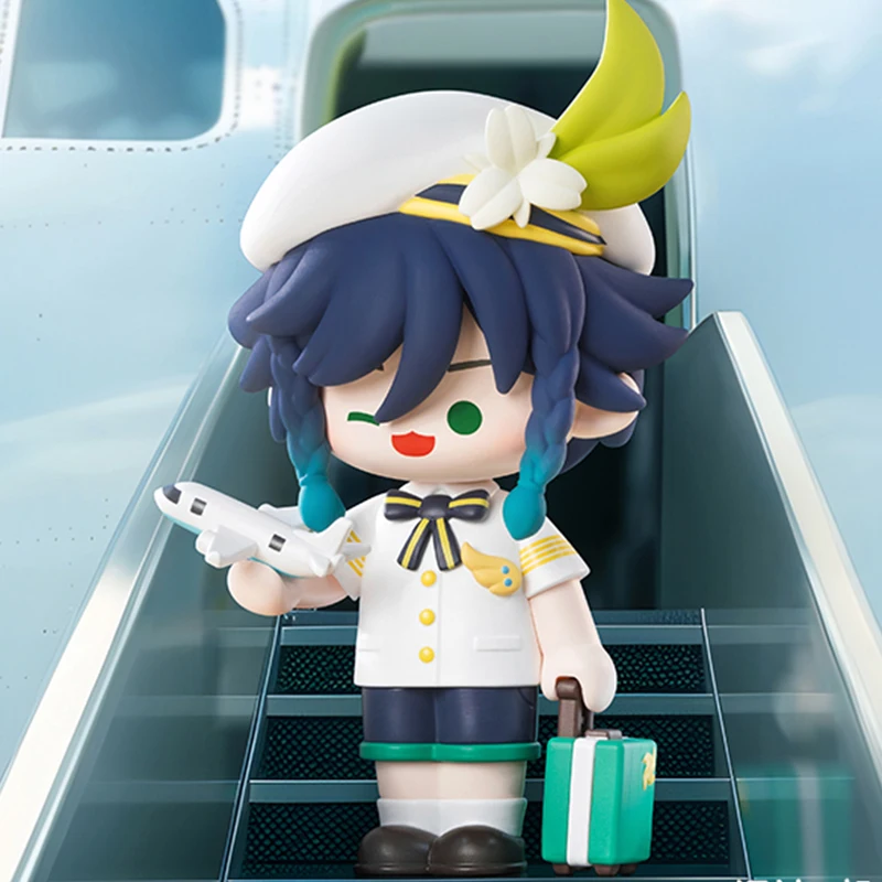 Original genshin impacto animação jogo brinquedos periféricos hutao albedo barbara tartaglia anime modelo de ação figuras coleção