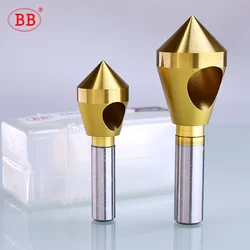 BB Deburring Chamfering Cutter Countersink Drill Bits Titanium Coated Smooth Hole Metal 90 Degree 1PCS